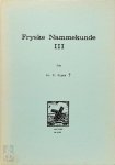 P. Sipma - Fryske Nammekunde III