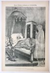 Braakensiek, Johan (1858-1940) - [Original lithograph/lithografie by Johan Braakensiek] Keizer Wilhelm bedlegerig op nieuwjaarsdag, 8 Januari 1899, 1 pp.