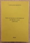 KOOKER, H.W. DE. - The Catalogus Universalis of Broer Jansz (1640-1652). A facsimile edition of the Dutch booktrade catalogues compiled and published by Broer Jansz Amsterdam. With an introduction and indexes by H.W. de Kooker (Catalogi redivivi)