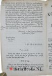 Knibbe, David - Katechisatie over het kort begrijp. Der christelijke gereformeerde religie, Getrokken uit de Heydelbergsen Katechismus. Dienstig tot dagelijkse Huys-oefening, onderwijs van de jeugd, en alle die haar ten H. Avondmaal willen begeven.