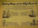 Time Life Books - Sailing Ships of the High Seas ( 4 platen A4 zeilschepen kleur)