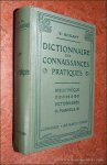 BOUANT, E. - Dictionnaire-manuel-illustré des connaissances pratiques. Hygiène, médecine pratique, economie domestique, economie rurale, jardinage, chasse, pêche, cuisine, recettes pratiques, jeux, sport, villes d'eaux et de bains de mer, savoir-vivre. Lé...