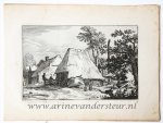Claes Jansz. Visscher II (1586/87-1652) after Abraham Bloemaert (1566-1651) after Boëtius Adamsz. Bolswert (ca. 1580-1633) - Antique print, etching | Farmyard / Boerderij, published 1620, 1 p.