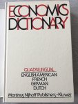 Jong - Quadrilinqual economics dicionary / druk 1