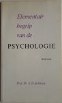 Groot A D de - Elementair begrip van de psychologie