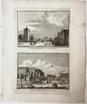 Spilman, Hendricus (1721-1784) after Pronk, Cornelis (1691-1759) - Het Dorp Baarland te zien na de Vaate. 1745. / Het Huis te Baarland van vooren. 1745.