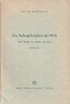 Antweiler, Anton - Die Anfangslosigkeit der Welt nach Thomas von Aquin und Kant. (Quellentexte)
