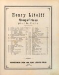 Litolff, Henry: - Erstes Spinnlied. Op. 81 (Henry Litolff. Compositions pour piano) Litolff, Henry: - Erstes Spinnlied. Op. 81 (Henry Litolff. Compositions pour piano)