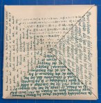 MUNARI, BRUNO., QUADRAT-PRINT, STEENDRUKKERIJ DE JONG. & KWADRAAT-BLAD. - Een onleesbaar Kwadraat Blad; an unreadable quadrat-print; ein unlesbares Quadrat-Blatt; une feuille-cadrat illisible; un libro illeggibile quadrato di Bruno Munari.