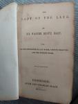 Sir Walter Scott, Bart - The lady of the lake with al his introduction and notes, various readings and  the editors notes