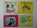 Kerklaan, Marga & Nans van Leeuwen. - De grote wedstrijd/ Loes de Televisiepoes/ De pauw en de gans/ Woef wordt circushond. 4 deeltjes uit de Pico-serie. De nummers, 27, 29, 30 & 32. Kerklaan, Marga & Nans van Leeuwen. - De grote wedstrijd/ Loes de Televisiepoes/ De pauw en de gans/ Woef wordt circushond. 4 deeltjes uit de Pico-serie. De nummers, 27, 29, 30 & 32.