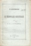 Schaepman, H.J.A.M. - De rechterzijde en de persoonlijke dienstplicht.