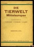 BROHMER, P. / EHRMANN, P. / ULMER, G. (herausgegeben von) - Die Tierwelt Mitteleuropas VI. Band. Insekten 3. Teil, 1. Lieferung