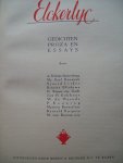 J. Kalmijn - Spierenburg e.a. - "Elckerlyc" Gedichten, Proza en Essays. (o.a. Emile Buysse over 'Trouwen' van Gerard Walschap - Anton van Duinkerken - Gabriël Smit - Jan Campert)