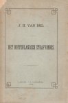 Bel, J.H. van - Het buitenlandsche strafvonnis. Diss.