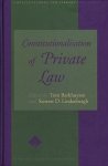 Barkhuysen, Tom / Lindenbergh, Siewert D. - Constitutionalisation of private law.