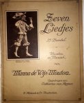 Wijs-Mouton, Manna de: - Zeven liedjes. 2e bundel. Pianobegeleiding van Jan Hemsing. 25e duizendtal