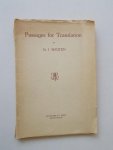 BOUTEN, DR. J., - Passages for translation from English into Dutch.
