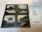  - Collection of 19th century glass lantern slides: Serie IX, nrs. 7, 16, 18, 19: Rome: Arch of Titus (Forum Romanum), Isle of Capri Grande Marina, Messina: Victor Emanuel Sreet, Messina: Town Hall Place.