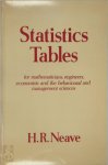 Henry R. Neave - Statistics Tables for Mathematicians, Engineers, Economists, and the Behavioural and Management Sciences