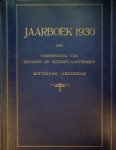 Diverse auteurs - Jaarboek 1930 der vereeniging van technici op scheepvaartgebied