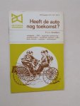 SMOLDERS, P., - Heeft de auto nog toekomst? Ao boekje nr. 1471.