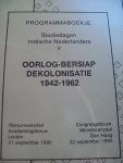 Diversen - Programmaboekjes Studiedagen Indische Nederlanders Nrs. III - IV - V