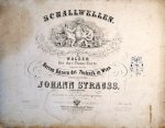 Strauss, Johann (Sohn): - [Op. 148] Schallwellen. Walzer für das Piano-Forte. 148tes Werk