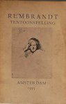 Schmidt-Degener, F. (inleiding) - rembrandt tentoonstelling Amsterdam 1935