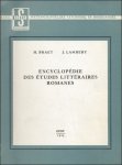 Braet, H. en Lambert, J. - Encyclopedie des etudes litteraires romanes