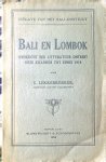 Lekkerkerker, C. - Bali en Lombok: Overzicht Der Litteratuur Omtrent Deze Eilanden Tot Einde 1919