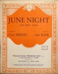 Baer, Abel: - June night. Fox-trot song