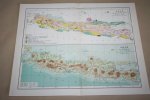  - Oude kaart Java Geologisch / Orohydrografisch - circa 1905