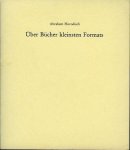 HORODISCH, Abraham - Über Bücher kleinsten Formats.