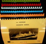 Holland America Line - Set of 6 Engineers, Maintenance and Nautical Manual of the m.s. Noordam 1984