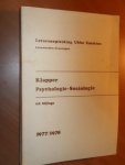Niet vermeld - Klapper psychologie-sociologie en bijlage