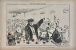 Braakensiek, Johan (1858-1940) - [Original lithograph/lithografie by Johan Braakensiek] De sociaal-animale quaestie, 9 December 1894, 1 pp.
