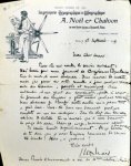 Noël, A.: - Lettre autographe signée