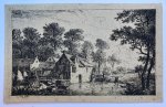 De Noter, Pieter François (1779 - ca. 1842) - [Antique print, etching, ets] Landscape with watermill (Landschap met watermolen).