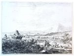 Groensveld, Johannes (fl. 1679-1728) after Berchem, Nicolaes Pieterszoon (1620-1683) - Landscape with figures (berglandschap).