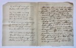 BREMER, FREDERIKE, VAN ELDIK THIEME - [Manuscripts, poetry] Enkele verzen van Frederike Bremer. Manuscript, 16 p.