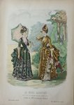  - La mode illustrée Originele litho Toilettes de Mme Coussinet