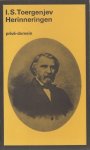Toergenjev, I.S. - Herinneringen.