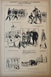 Braakensiek, Johan (1858-1940) - [Original lithograph/lithografie by Johan Braakensiek] Toebereidselen voor de ontvangst van een buitenlandsch potentaat te Amsterdam, 24 Mei 1891, 1 pp.