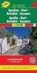 - F&B Apulië, Bari, Brindisi, Tarante  / Toeristische wegenkaart 1:150 000
