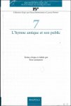 Lehmann (ed.) - hymne antique et son public