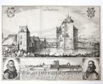 Claes Jansz Visscher (1586/87-1652) - [Antique print, etching] The Castle of Loevesteyn/Het slot Loevestein, published ca. 1619.