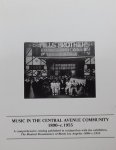 Dje Dje, Jacqueline. / McNeil, Albert. - Music in the Central Avenue Comunity 1890 - c. 1955