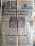  - Artikel Met éénmotorige Fokker in zeven weken naar Batavia, 50 jaar geleden eerste Indie-vlucht