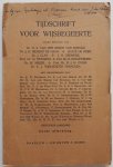 Bergh van Eijsinga G A van den, Bierens de Haan J D, Boer Julius de, Clay J - Tijdschrift voor Wijsbegeerte 13e jaargang nr 3 juli 1919